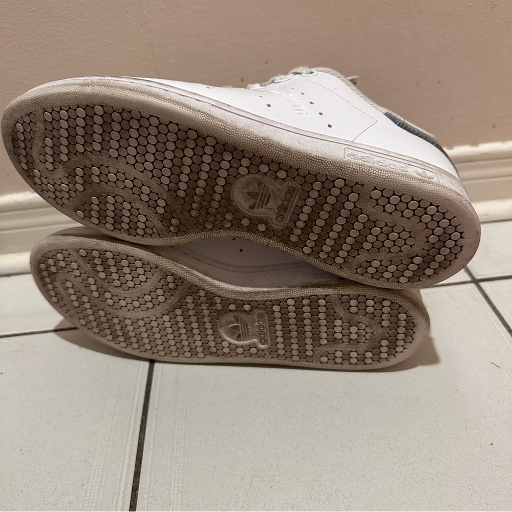 Adidas Stan Smith white and blue denim sneakers - Picture 10 of 11